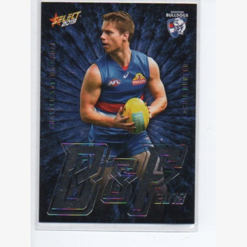 2019 AFL SELECT FOOTY STARS BEST & FAIREST CARD BF18 LACHIE HUNTER - WESTERN BULLDOGS