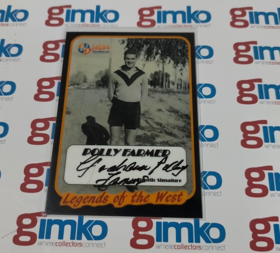 2014 LEGENDS OF THE WEST AUTHENTIC SIGNATURE LW3 GRAHAM POLLY FARMER - GEELONG CATS #029/100