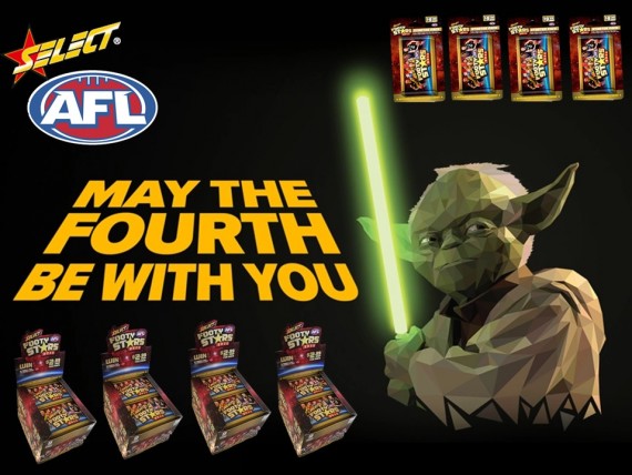 SELECT AUSTRALIA FOOTY STARS MAY THE 4TH BE WITH YOU BREAK #644 - SPOT 17