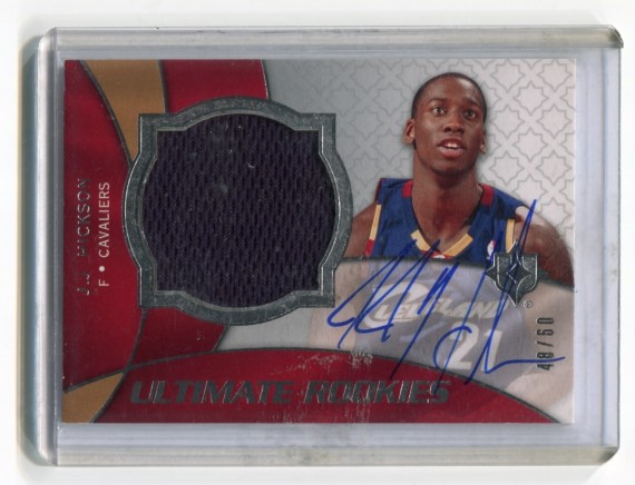 2008-09 Ultimate Collection Rookies Silver #132 J.J. Hickson JSY AU 48/60