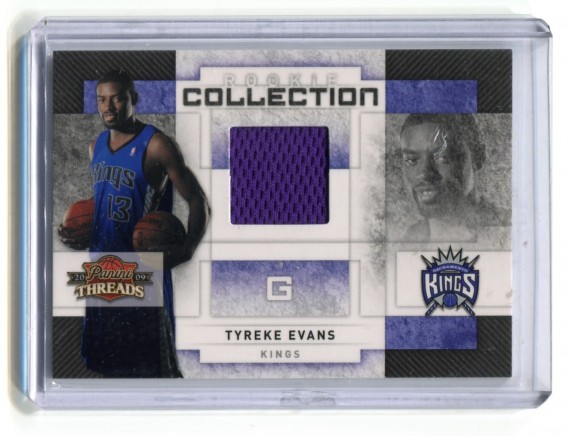 2009-10 Panini Threads Rookie Collection Materials #4 Tyreke Evans - Sacramento Kings