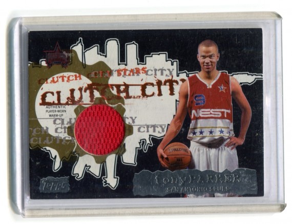 2006-07 Topps Clutch City Stars Relics Gold #TP Tony Parker 18/25 - San Antonio Spurs