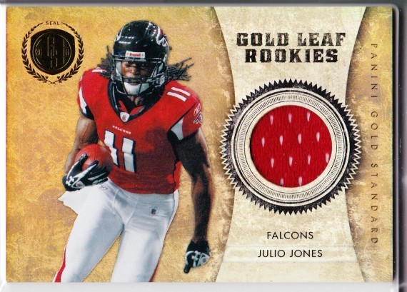 2011 Panini Gold Standard Gold Leaf Rookies Materials #5 Julio Jones - Falcons / Alabama /299