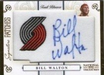 Bill Walton /50 Panini 2009-10 National Treasures Signature Patches Auto