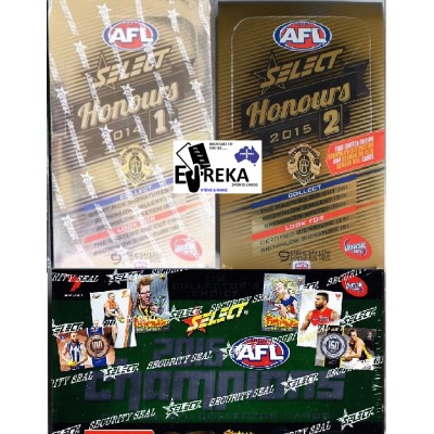 #181 EUREKA SPORTS CARDS AFL SELECT  HONOURS 1 & 2 BREAK
