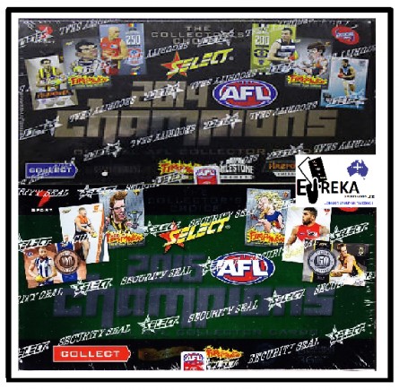EUREKA SPORTS CARDS AFL BREAK #59 - 2 BOX  2014 & 2015 CHAMPIONS BREAK