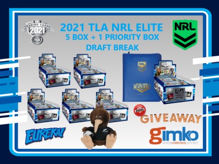 #1636 EUREKA NRL 2021 TLA ELITE 5 BOX & PRIORITY BOX DRAFT BREAK