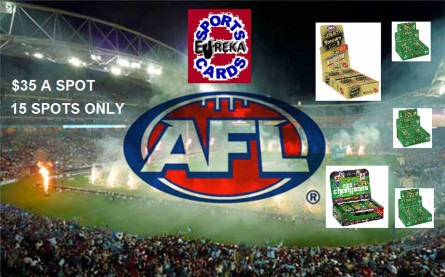 #207 EUREKA SPORTS CARDS AFL 2015 SELECT BREAK