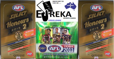 EUREKA SPORTS CARDS AFL BREAK #99 - 2015 HONOURS TEAMCOACH BREAK