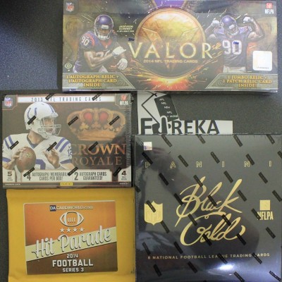 #127 EUREKA SPORTS CARDS NFL 3 BOX + HIT PARADE BREAK