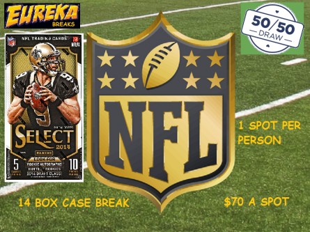 #317 EUREKA SPORTS CARDS NFL 2014 PANINI SELECT CASE BREAK