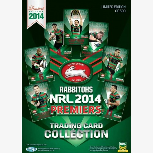 GREEN Set - South Sydney Rabbitohs 2014 NRL Premiers Trading Card Collection - 2014 ESP Limited