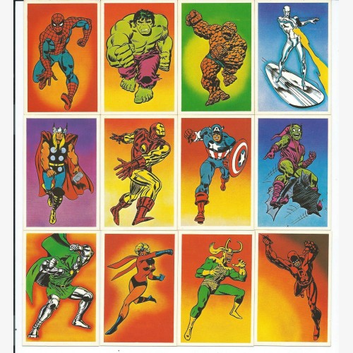 1979 Mr Wimpys Super Heroes Super Villains - MARVEL cards - RARE