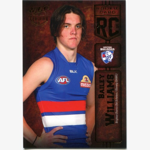 2016 Select Certified AFL Rookie Card RC48 Bailey Williams 064/240 - Western Bulldogs