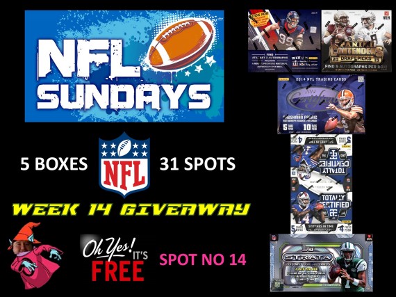 #518 NFL FOOTBALL ABSOLUTE SUPER SUNDAY WEEK 14 GIVEAWAY BREAK - SPOT 9