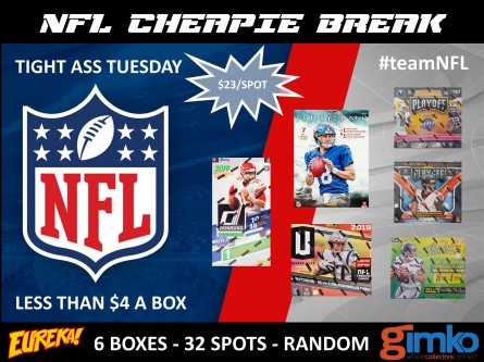 #953 NFL FOOTBALL CHEAPIE BREAK