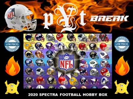 #1219 NFL FOOTBALL 2020 SPECTRA HOBBY BOX PYT BREAK