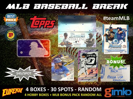 #1719 MLB BASEBALL 4 BOX BREAK