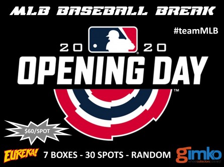 #1095 MLB BASEBALL 2020 OPENING DAY BREAK
