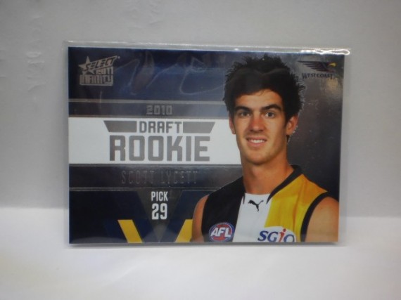 2011 AFL Select Infinity DR4 Scott Lycett Draft Rookie Card - West Coast Eagles #101/400