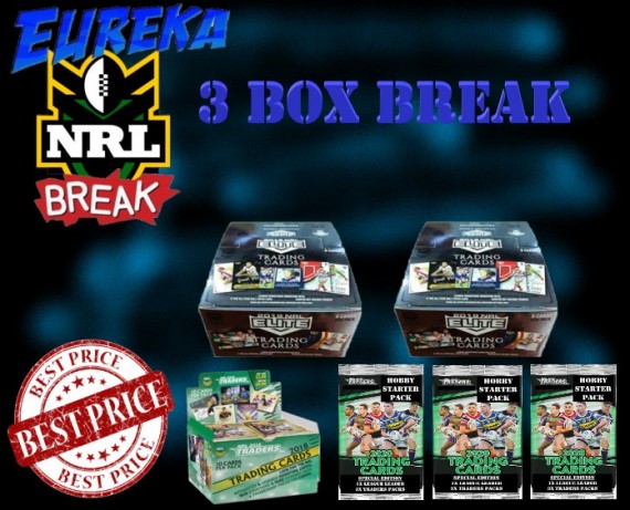 #1087 EUREKA SPORTS CARDS NRL 3 BOX BREAK - SPOT 10