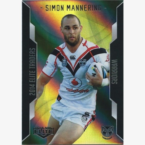 2014 Elite Gold Parallel Card - Simon Mannering - New Zealand Warriors