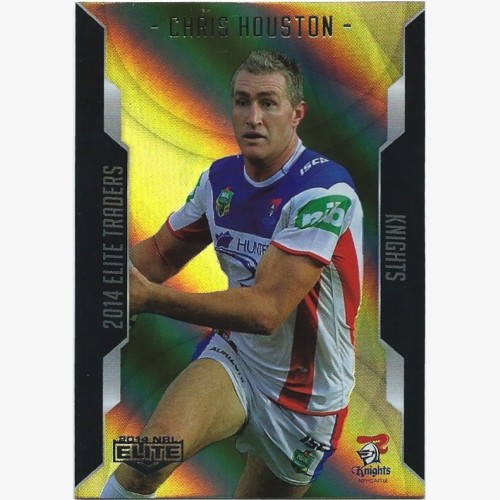 2014 Elite Gold Parallel Card - Chris Houston - Newcastle Knights