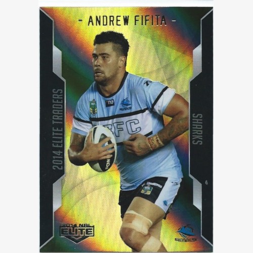 2014 Elite Gold Parallel Card - Andrew Fifita - Cronulla Sharks
