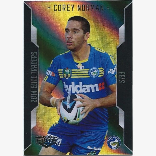 2014 Elite Gold Parallel Card - Corey Norman - Parramatta Eels