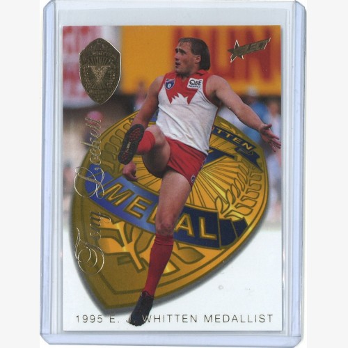 1996 Select Medal Card MC4 Tony Lockett (Whitten Medallist) - Sydney Swans
