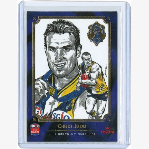 2006 Toyota Select Brownlow Card Chris Judd - West Coast Eagles
