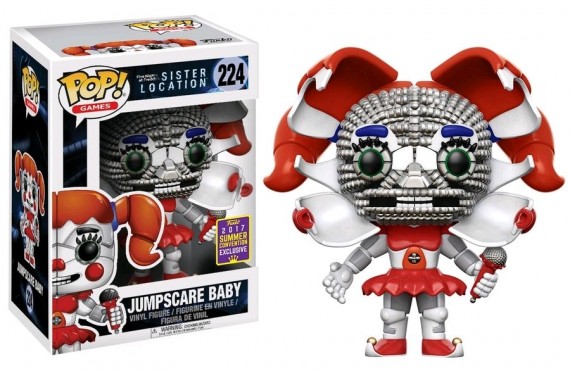Five Nights at Freddy's - Jumpscare Baby SDCC 2017 San Diego Comic Con Pop! Vinyl + Protector