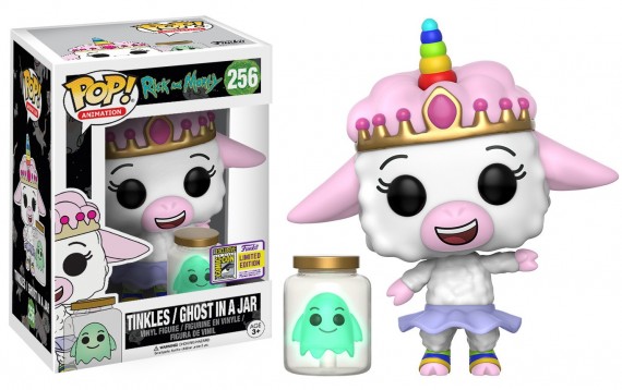 Rick and Morty - Tinkles / Ghost in Jar SDCC 2017 San Diego Comic Con Pop! Vinyl + Protector