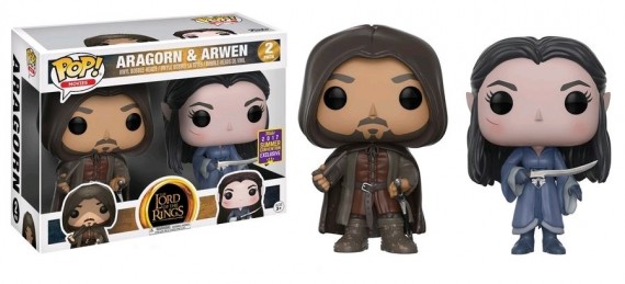 Lord of the Rings - Aragorn & Arwen  SDCC 2017 San Diego Comic Con Pop! Vinyl