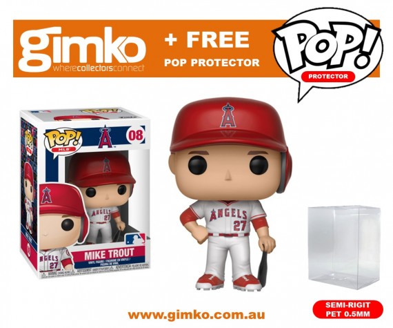 MLB - Mike Trout Pop! Vinyl (Angels) + Protector