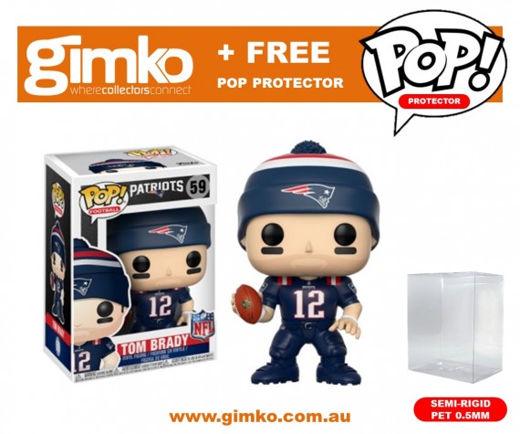 NFL - Tom Brady Pop! Vinyl (Patriots Color Rush) + Protector (Imported from USA)