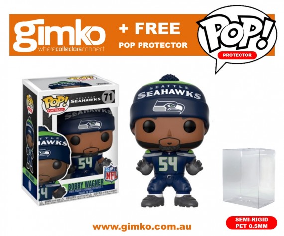 NFL - Bobby Wagner Pop! Vinyl (Seahawks Home) + Protector (Imported from USA)