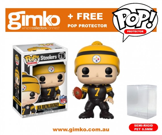 NFL - Ben Roethlisberger Pop! Vinyl (Steelers Color Rush) + Protector (Imported from USA)