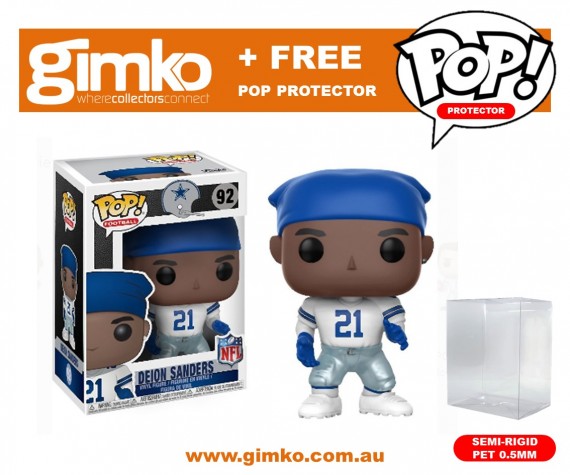 NFL Legends - Deion Sanders Pop! Vinyl (Cowboys Home) + Protector (Imported from USA)