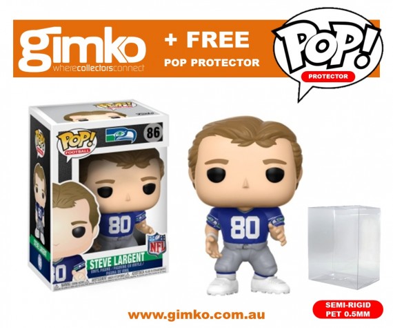 NFL Legends - Steve Largent Pop! Vinyl (Seahawks Throwback) + Protector (Imported from USA)