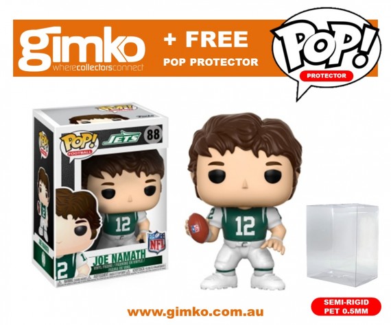NFL Legends - Joe Namath Pop! Vinyl (Jets Home) + Protector (Imported from USA)
