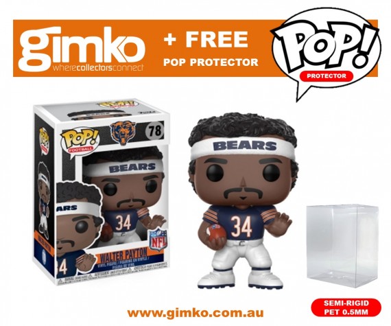 NFL Legends - Walter Payton Pop! Vinyl (Bears Home) + Protector (Imported from USA)