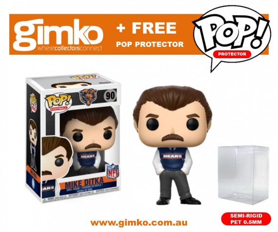 NFL Legends - Mike Ditka Pop! Vinyl (Bears Coach) + Protector (Imported from USA)