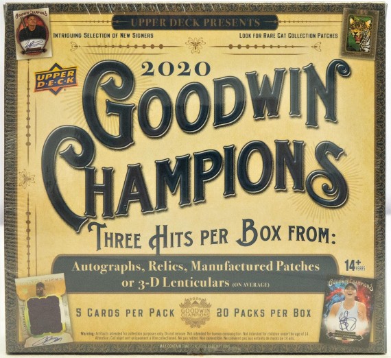 2020 Upper Deck Goodwin Champions Hobby Box (Free Shipping)