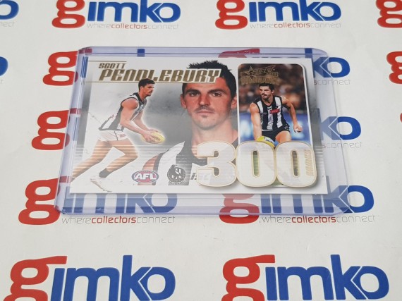 2020 AFL Select Dominance 300 Games Case Card CC86 Scott Pendlebury #013 - Collingwood Magpies