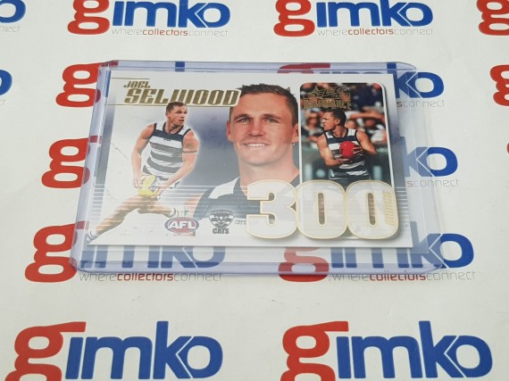2020 AFL Select Dominance 300 Games Case Card CC88 Joel Selwood #168 - Geelong Cats