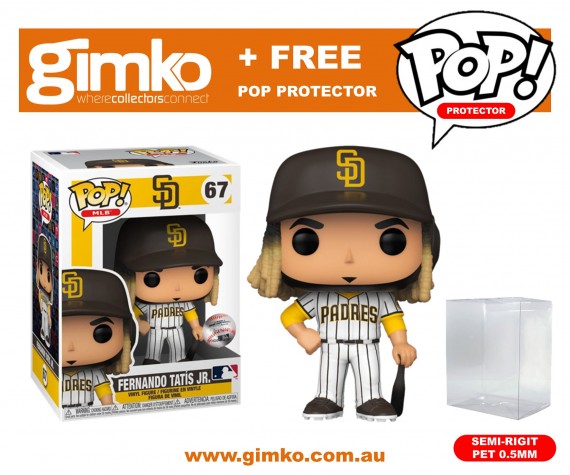 MLB Baseball - Fernando Tatis Jr. San Diego Padres (Home Uniform) Pop! Vinyl (#67) + Protector