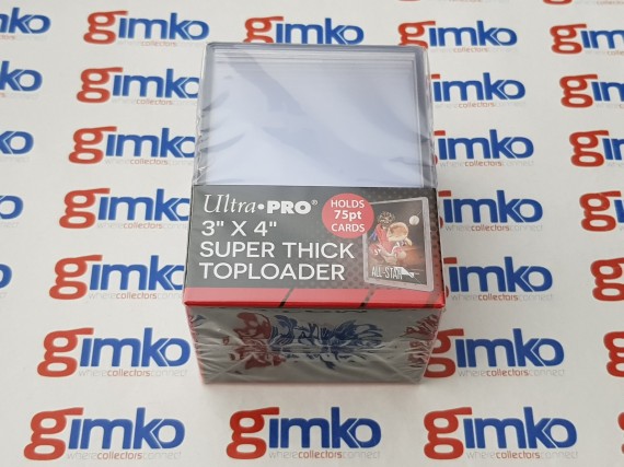 Ultra PRO 3" X 4" 75pt Toploaders Clear (25ct pack)