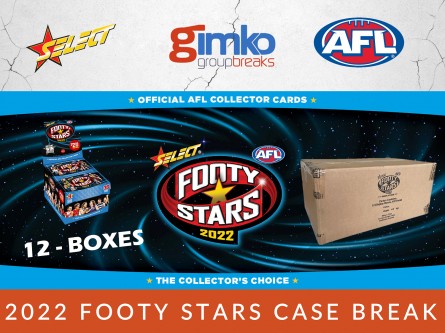 #1865 AFL FOOTBALL 2022 FOOTY STARS CASE BREAK