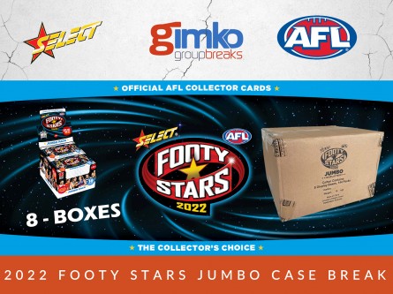#1877 AFL FOOTBALL 2022 FOOTY STARS JUMBO CASE BREAK
